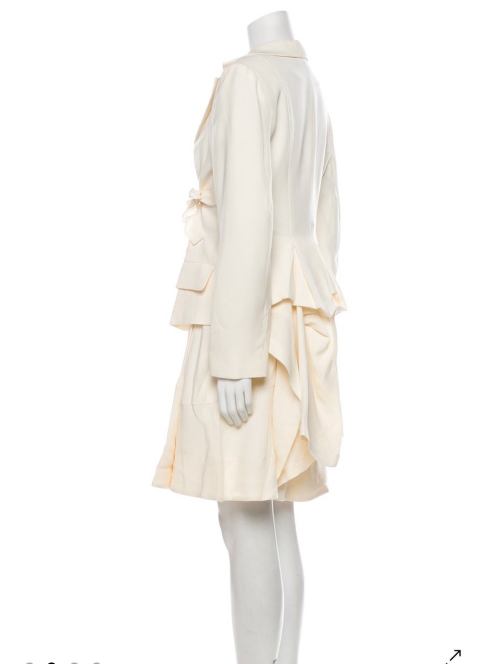 NWT Morgane Le Fay Ivory Silk Skirt Set